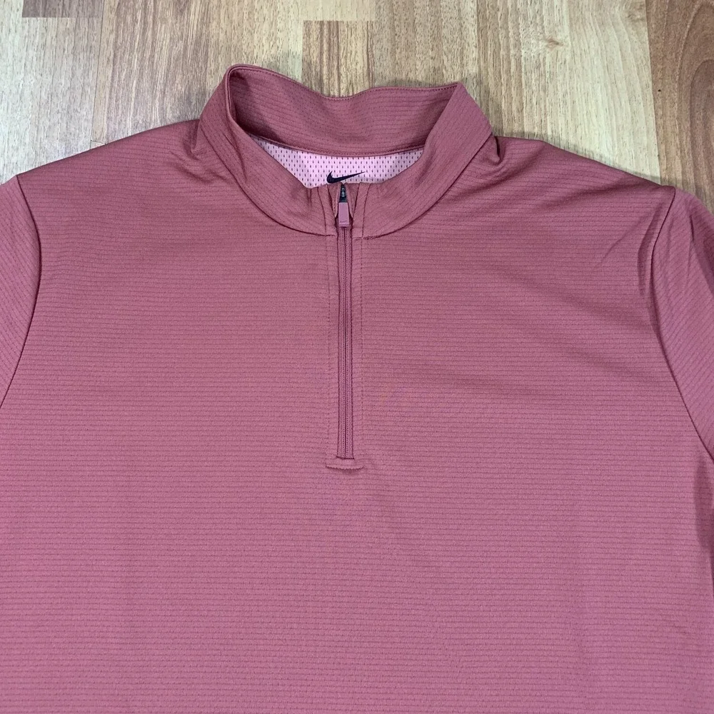Nike Pullover Womens Extra Large Burgundy 1/4 Zip Casual Golf